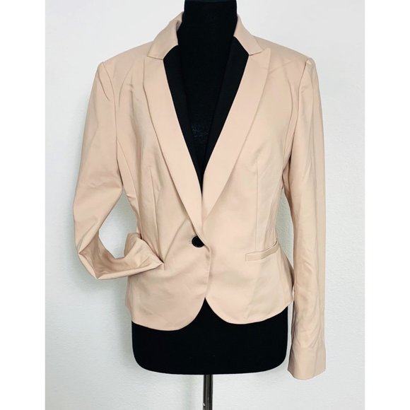 Express Jackets & Blazers - Express Tuxedo Blazer Blush Pink with Black 12